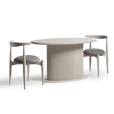 Conjunto de asientos Sillas de cocina Sillas de comedor Sillas de madera Set de 4 sillas Beige