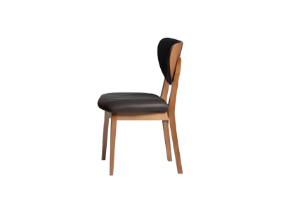 Conjunto de sillas de madera sillas de cocina sillas de comedor tela 2 piezas marrón madera