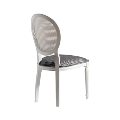 Sillas de comedor Grupo de sillas tapizadas Sillas de cocina Juego 2 piezas Blanco Madera