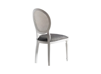 Sillas de comedor Grupo de sillas tapizadas Sillas de cocina Juego 2 piezas Blanco Madera