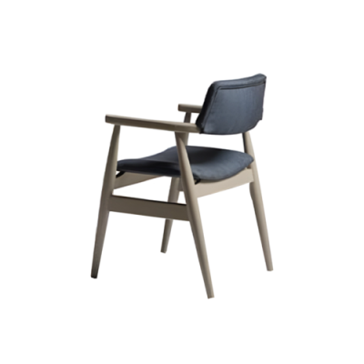 Silla tapizada silla de comedor silla de madera silla de cocina gris muebles de madera