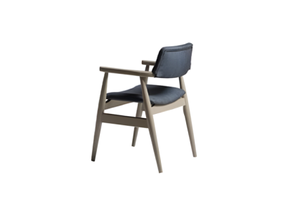 Silla tapizada silla de comedor silla de madera silla de cocina gris muebles de madera