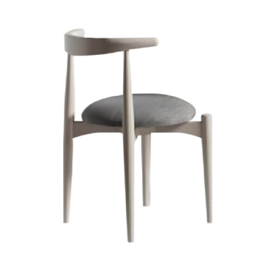 Silla de cocina Silla de comedor Silla de madera sin reposabrazos Beige Madera Moderno