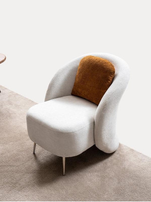 Silla blanca, diseño sofá sofá asiento de lujo nuevo relax club lounge muebles tapizados.