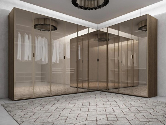 Esquina Armario Muebles de diseñador Dormitorio Lujo Mobiliario de esquina