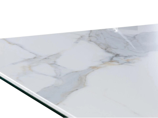Diseño de lujo moderno Mesa de comedor comedor Nuevo mobiliario de mesa de cerámica