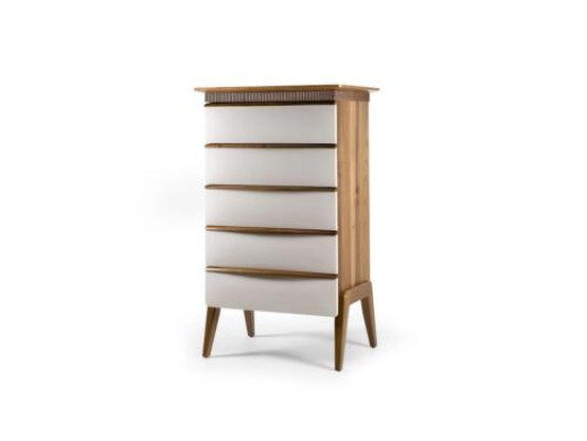 Cómoda de dormitorio de madera marrón muebles de madera nueva armario cómoda.
