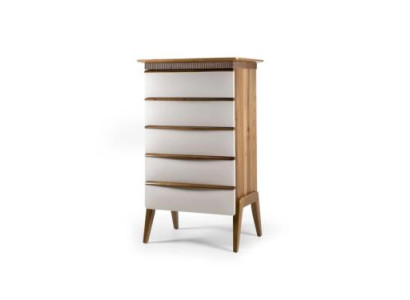 Cómoda de dormitorio de madera marrón muebles de madera nueva armario cómoda.