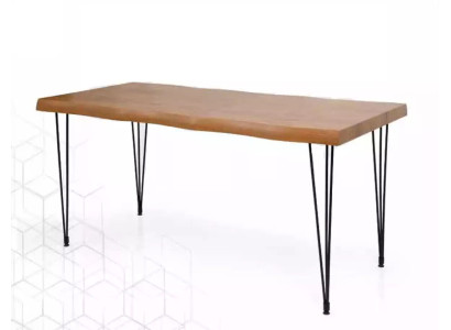 Comedor Mesa de comedor Muebles de lujo Madera Mesa de cocina nueva Marrón Mesa moderna