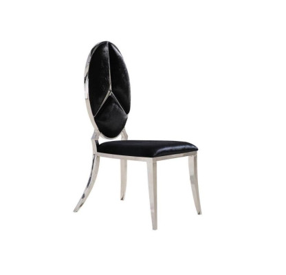Silla Negra Nueva Sillas Sillón tapizado Sillón de metal Lounge Muebles de diseño