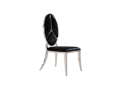 Silla Negra Nueva Sillas Sillón tapizado Sillón de metal Lounge Muebles de diseño