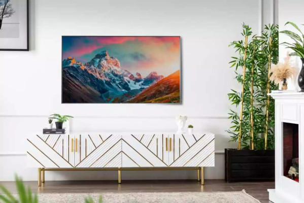 Soporte de TV para sala de estar, moderno, de madera, mueble para televisor, armario.