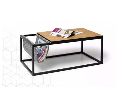 Mesa de centro marrón Muebles de salón Mesa Diseño de lujo nuevo Lujo