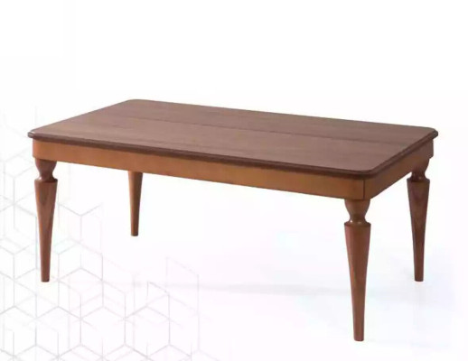 Mesa de centro de diseño de lujo, muebles de sala de estar nuevos, marrón, mesa de madera.