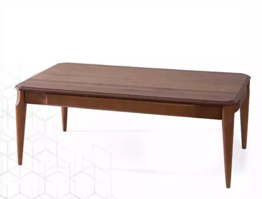 Mesa de centro de madera de lujo diseño de mobiliario moderno marrón.