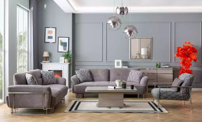 Sillón de sala de estar, mueble individual, sillón giratorio, sofá individual, moderno.