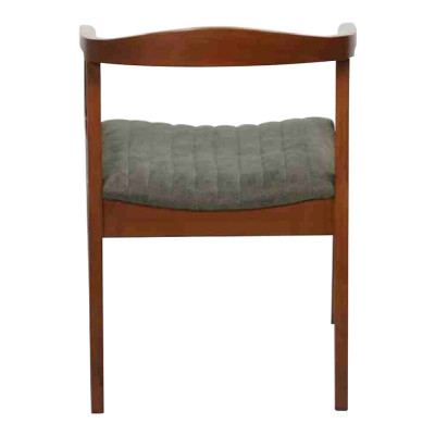 Silla de diseño marrón para sala de estar y comedor, de madera, 6 sillas acolchadas nuevas.