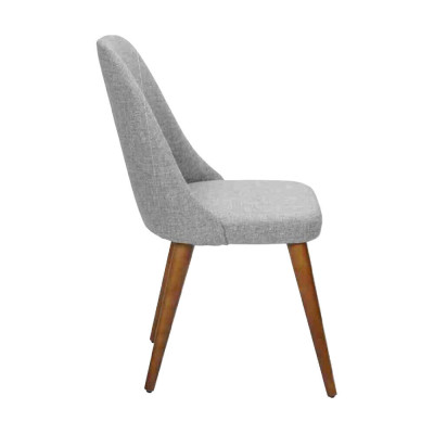 Silla de diseñador 6x Sillas Silla de comedor de madera gris de lujo de madera nueva