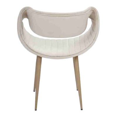 Silla tapizada de lujo moderna de 4x para la sala de estar del comedor.