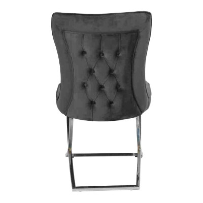 Diseñador 2x sillas de lujo Chesterfield tapizadas sillas butacas sala de estar comedor