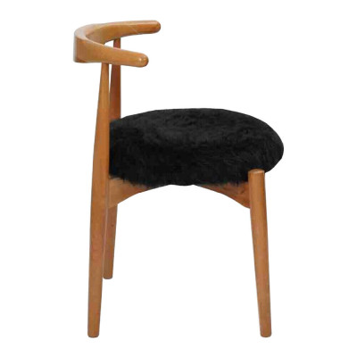 Lujo Comedor de madera 2 sillas marrones Sin apoyabrazos Diseño silla tapizada