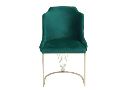 Diseñador de silla de comedor verde de lujo de una sola plaza muebles de comedor modernos