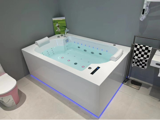 Baño Bañera Bañera de hidromasaje interior Spa Bañera LED 180x120