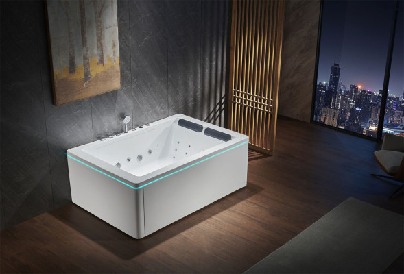 Jacuzzi Bañera de esquina Bañera Bañera Spa Hogar 2 personas Bañera de hidromasaje Bañera de hidromasaje