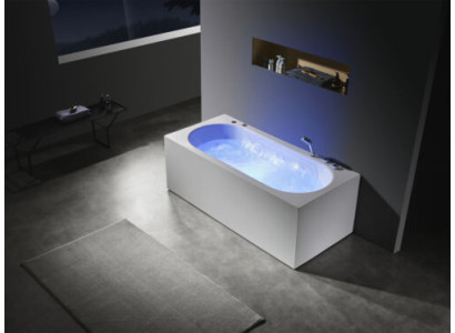  de lujo Bañera de hidromasaje Jets de masaje de burbujas Bañera de hidromasaje Whirlpool LED