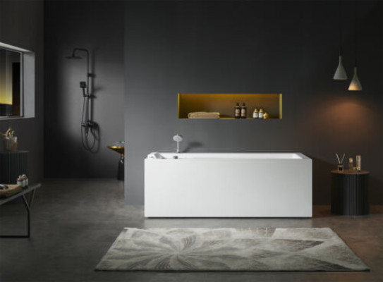 Lujo bañera de hidromasaje interior spa en casa bañera de hidromasaje blanco relajarse