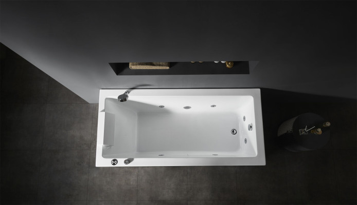 Lujo bañera de hidromasaje interior spa en casa bañera de hidromasaje blanco relajarse