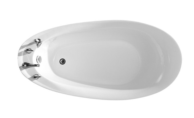 Bañera bañera oval bañeras independientes 160x80 grifos completos