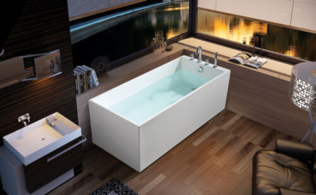 Baño de lujo Baño de acrílico de bañera 140x70 Diseño completo de bañera