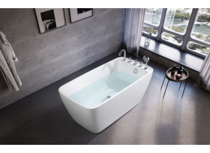 Baño Bañera Acrílica Bañera Blanca Bañera Independiente Contemporánea