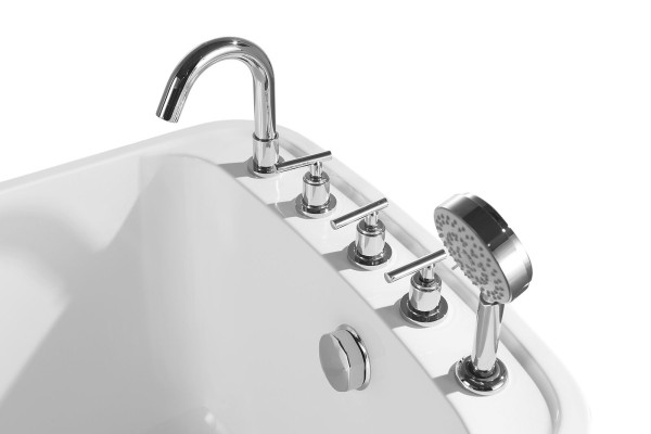 Baño Bañera Acrílica Bañera Blanca Bañera Independiente Contemporánea