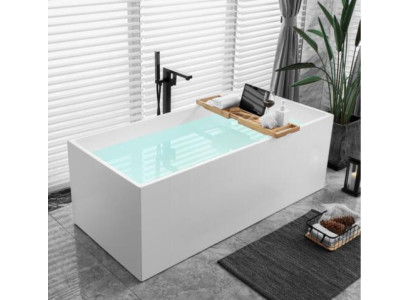 Baño independiente Baño Bañera Acrílico Bañera Blanco Contemporáneo