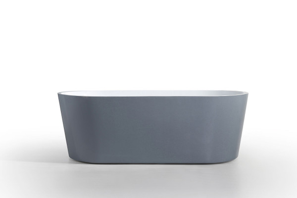 Baño Bañera Acrílico Bañera independiente Gris