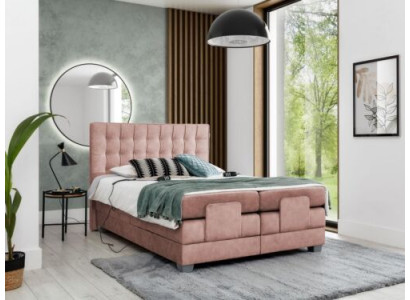 Cama 160x200cm Dormitorio Cama tapizada Textil Moderno Muebles Nuevos