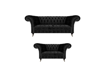 Nuevo sofá completo de tres plazas Chesterfield de dos plazas, sofás para la sala de estar.