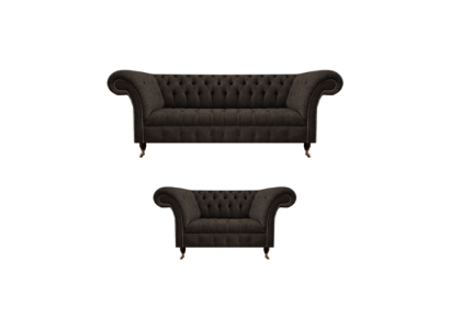 Sofás de lujo completamente diseñados de diseñador, sofá tapizado Chesterfield de diseñador completemente.