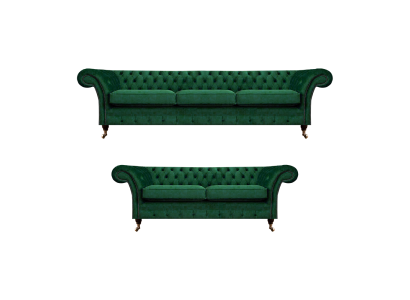 Sofá de 2 piezas Chesterfield para sala de estar con sofás 3+2.