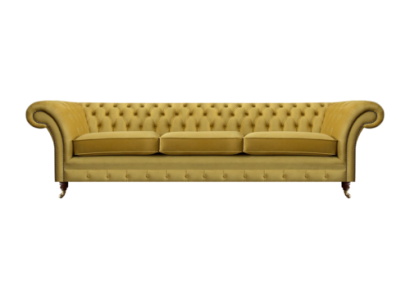 Sala de estar Nueva Sofá de tres asientos Chesterfield Decoración Muebles tapizados