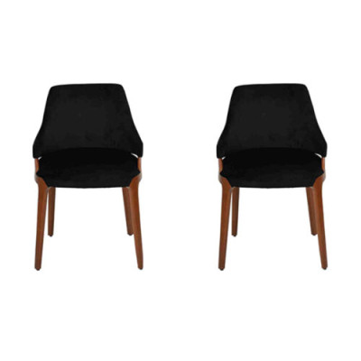 Comedor 2 sillas Modernas Muebles de madera Sillas Diseño de lujo Mobiliario Nuevo