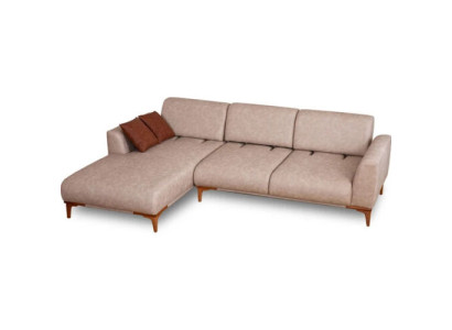 Sofá en forma de L beige para sala de estar, sofá de diseñador de lujo, mobiliario de asientos nuevo.