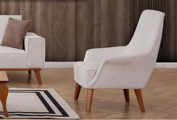 Silla blanca tapizada, muebles de diseñador para sala de estar, lujoso sillón individual.