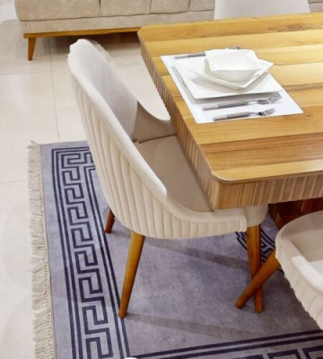 Silla de comedor blanca de diseñador, silla de cocina moderna de un solo asiento, sillas tapizadas modernas.