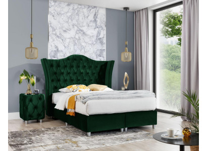 Dormitorio Cama Mesitas de noche Conjunto completo Diseño Mobiliario de lujo