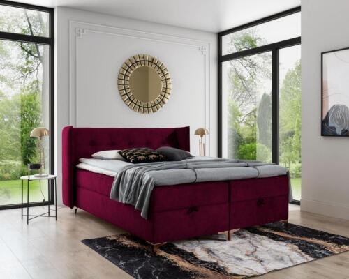 Cama Dormitorio Lujo Diseño Moderno Cama Box Spring Mobiliario Cama tapizada