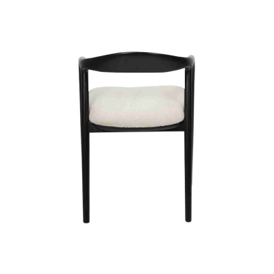 Elegante 6 sillas de comedor de acero inoxidable negro moderno Silla de diseñador de metal.
