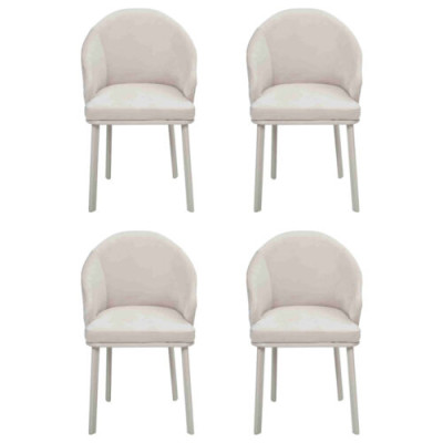 Silla de comedor blanca 4x Sillas Comedor Modernas Sillas de Madera Diseño Nuevo